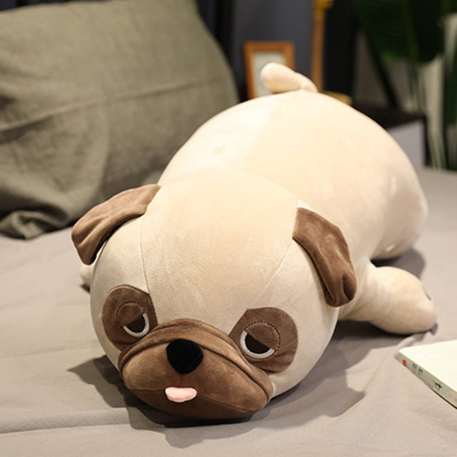 The 'Bored to Death' Pug - Grumpy Dog Throw Pillow